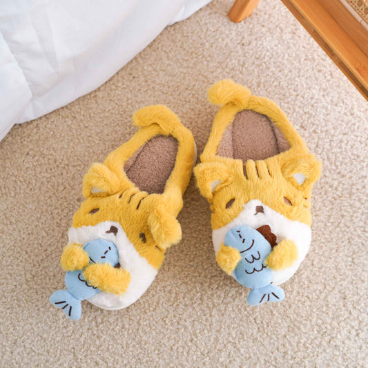 Hungry Slippers w/ Removable Fish