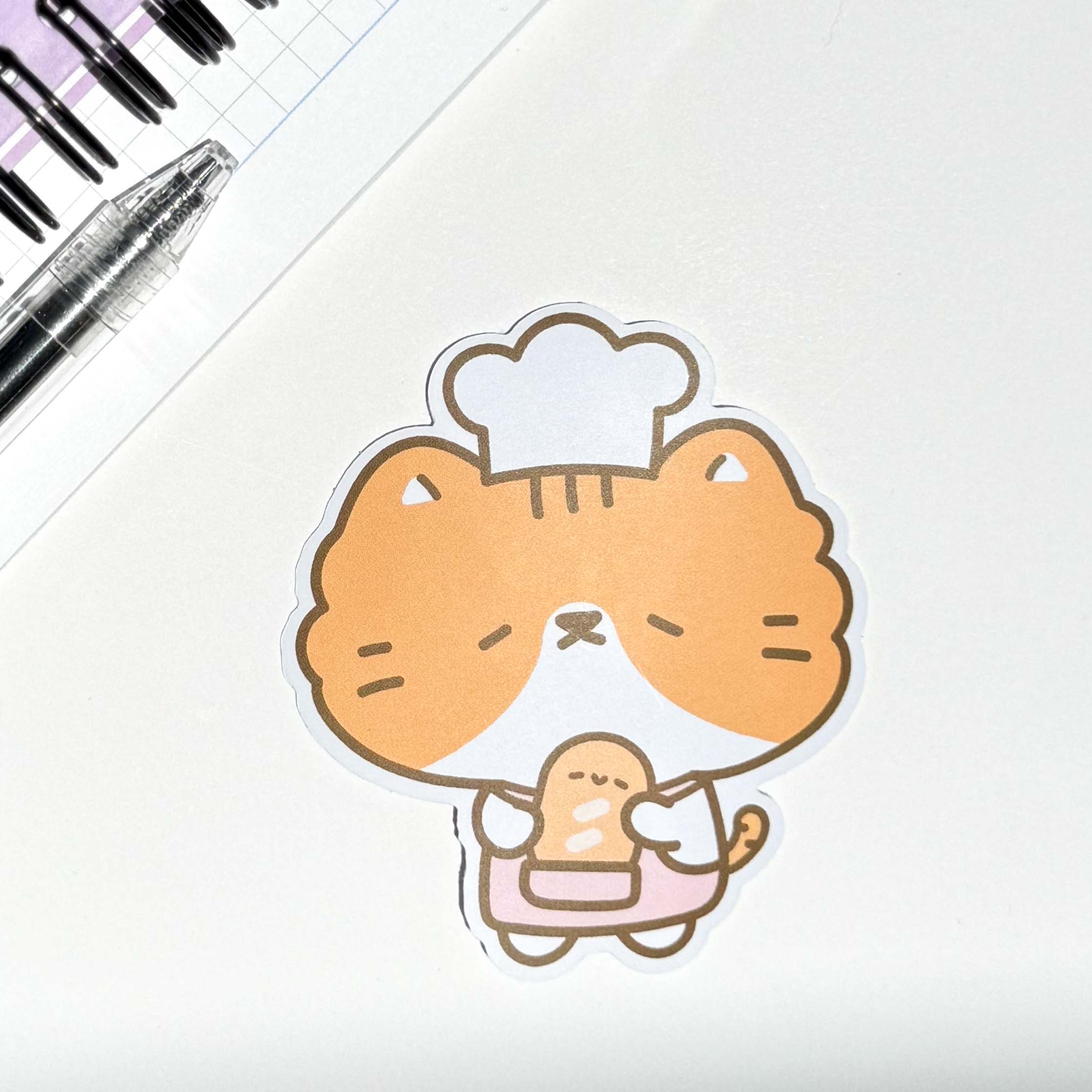 Toast Chef Toast the Chef Sticker – no thoughts club