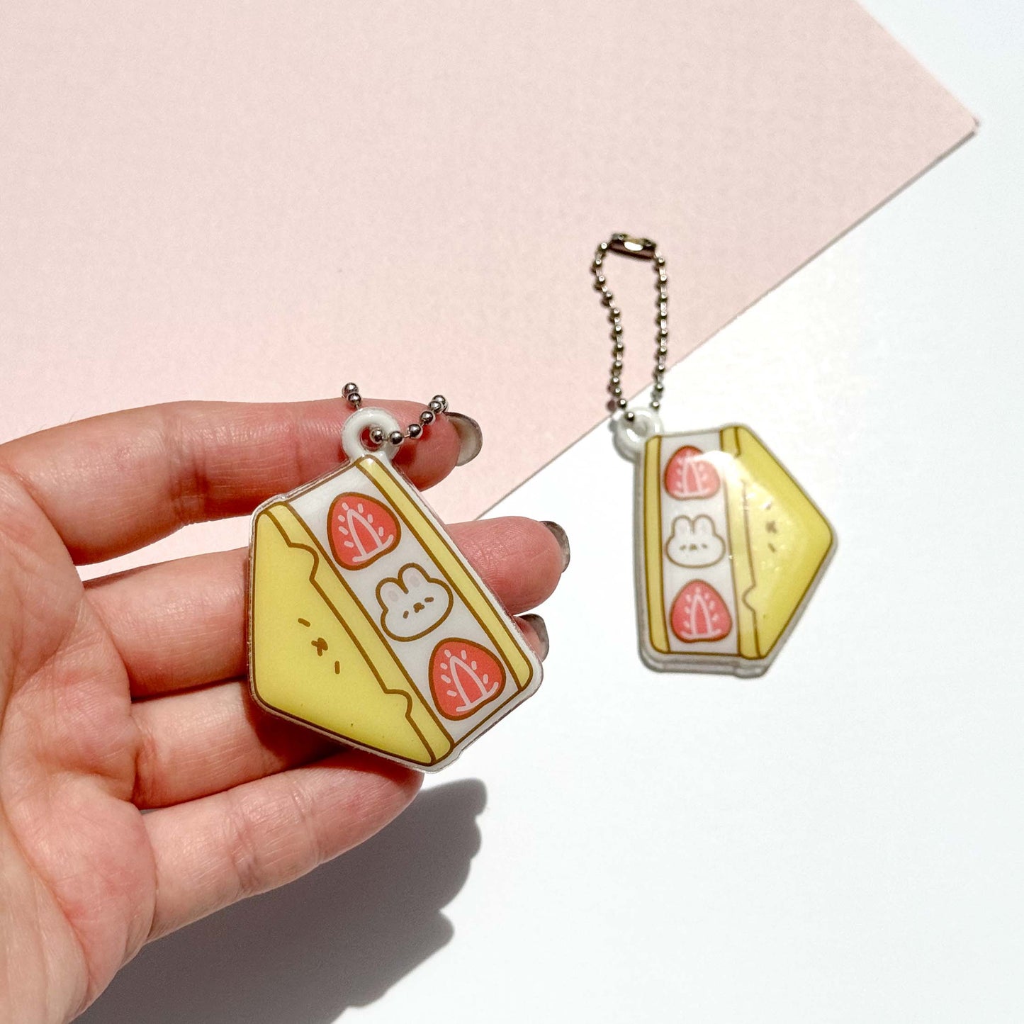 Mellow the Japanese Fruit Sandwich Puffy Keychain