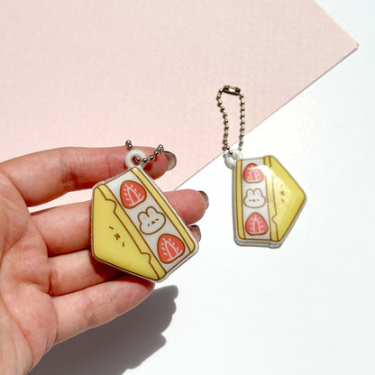 Mellow the Japanese Fruit Sandwich Puffy Keychain