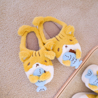 Hungry Slippers w/ Removable Fish